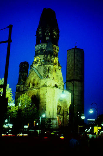 Berlin bei Nacht an der Gedächtniskirche