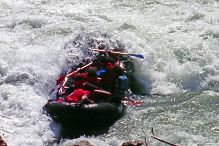 eine der schwierigsten Passagen bei Hochwasser am Verdon