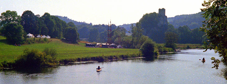 Zelten an der Donau