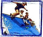 Halfpipe und Skateboard